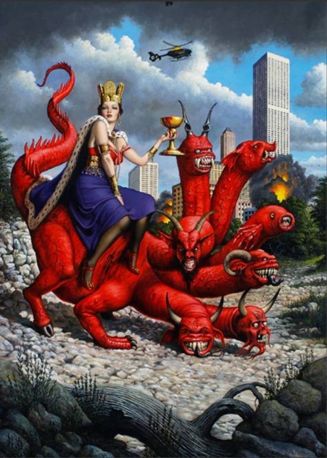 Babylon The Great, Female Demons, Consciousness Art, Occult Art, Biblical Art, Pop Surrealism, Bible Art, Gothic Art, World Art