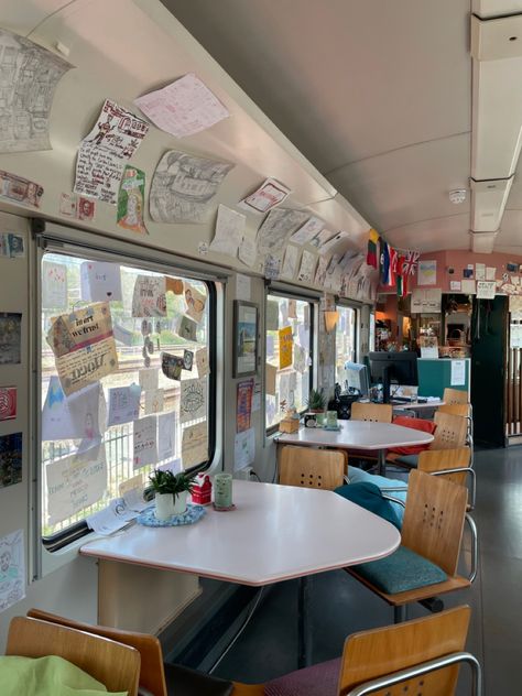 this hostel was a train! #aesthetic #amsterdam Hostel Aesthetic, Interrail Aesthetic, Europe Hostels, Aesthetic Amsterdam, Hostel Life, Amsterdam Aesthetic, Train Aesthetic, Travel 2024, Dream Vision Board