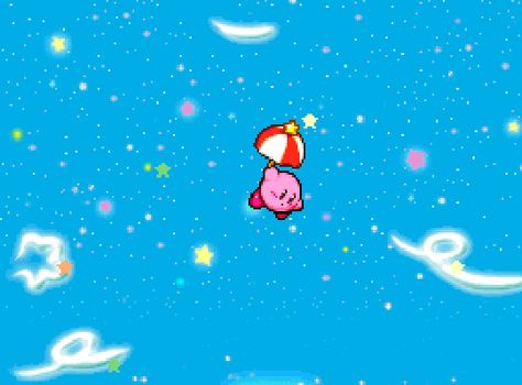 Kirby Gif Wallpaper, Kirby Gif, Kirby Wallpaper, Gif Wallpaper, Kirby, The Sky, Gif, Stars