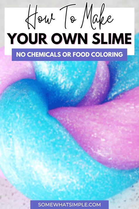 Mermaid Slime Recipe Diy, Non Stick Slime Recipe, Slime Recipe With Conditioner, Slime With Activator And Glue, Easy Homemade Slime For Kids, Easy Homemade Slime, Fun Slime Recipes, Non Toxic Slime Recipes Kids, Simple Slime Recipe Kids