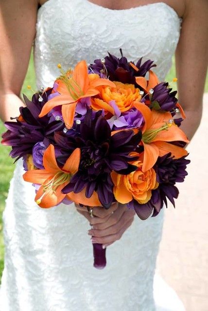 Purple, Lavender, Plum Silk Flowers | Shop By Color | Afloral.com Pasta Activities, Pearl Arrangement, Plum Dahlia, Plum Purple Wedding, Orange Purple Wedding, Purple Fall Wedding, Purple Wedding Bouquets, Wedding Color Inspiration, Vintage Weddings