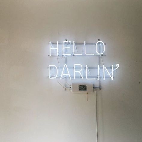 Hello Darlin, Neon Sign, Neon Signs, Neon