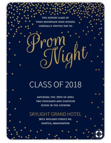 Baile Gold Prom Theme, Prom Invitations, Prom Party Ideas, Starry Night Prom, Prom Invites, Prom Tickets, Prom Posters, Prom Planning, Neon Prom Dresses