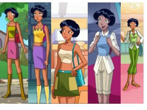 Alex from Totally Spies Totally Spice Outfit, Total Spies Outfits, Totally Spies Inspired Outfits, Totaly Spies Outfits, Alex Totally Spies Aesthetic, Alex Totally Spies Outfit, Totally Spies Sam Outfits, Totally Spies Alex Outfits, Totally Spies Aesthetic Outfits