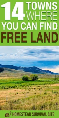 There are several small towns where you can get a free land with paved streets and access to utilities. You'll have to build your own house, but it's still a pretty great deal. #offgrid #offgridliving #homesteading #homestead Homestead Land, Free Land, Cheap Land, Homesteading Diy, Homestead Farm, Homesteading Skills, Urban Homesteading, Build Your Own House, Own House