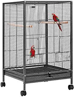 Amazon.com: flight bird cage Iron Bird Cage, Caique Parrot, Senegal Parrot, Large Bird Cages, Steel Cage, Regal Design, African Grey Parrot, African Grey, Bird Cages