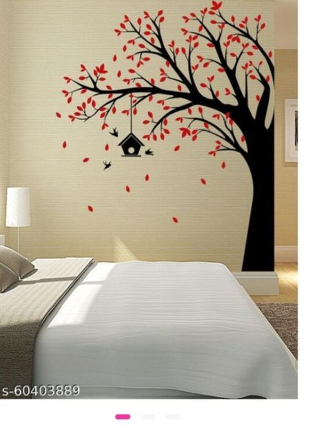 Wall Painting Simple Ideas, Tree Drawing On Wall, Walldraw Design Bedroom, Simple Wall Art Painting Bedrooms, Drawings For Bedroom Wall, Cool Wall Painting Ideas Bedroom, Simple Wall Painting Ideas Bedrooms, Room Wall Painting Bedrooms, Bedroom Wall Drawing Ideas Creativity