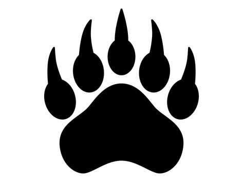 Paw Silhouette, Png Bear, Bear Silhouette, Back Scratcher, Bear Claw, Bear Claws, Dancing Bears, Bear Paw, Bear Paws