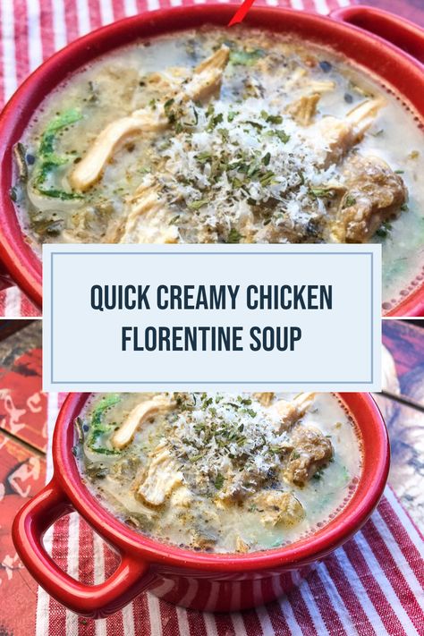 Craving a comforting dinner you can whip up in no time? Try this Creamy Chicken Florentine Soup! Perfect for busy weeknights, this scrumptious dish blends tender chicken, fresh spinach, and the goodness of creamy broth, bringing a delightful taste to your family table. Plus, it’s healthy and ready in just 20 minutes with minimal ingredients. Discover how easy it is to make a satisfying meal that everyone will love. This soup is your epitome of quick, nutritious, and delicious preparation! Chicken Florentine Soup, Chicken Florentine, Chicken Tenders, Creamy Chicken, Satisfying Food, Best Foods, Yummy Dinners, Food Blogger, Spinach