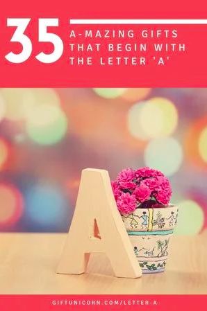 Choosing gifts related to a theme is a fun twist. If you or a group are looking to follow a certain theme for gift exchanging, you’ve come to the right place. Below, you’ll find 35 amazing gifts for all ages that begin with the letter ‘A’. #giftswitha #themedgifts #giftideas #fungiftideas #secretsantagiftideas #secretsanta #amazinggifts #giftsstartingwitha #giftsforadults Gifts That Start With A, The Letter Y, Letter Ideas, Boyfriend Personalized Gifts, The Letter A, Amazing Gifts, Personalized Gifts For Dad, Personalized Gifts For Mom, Cool Gifts For Women