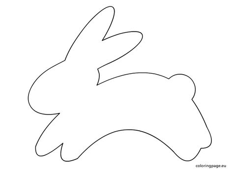 Bunny jumping template Rabbit Shape, Bunny Shape, Bunny Silhouette Template, Rabbit Template, Bunny Jump, Easter Bunny Template, Scandinavian Christmas Ornaments, Easter Templates, Bunny Quilt