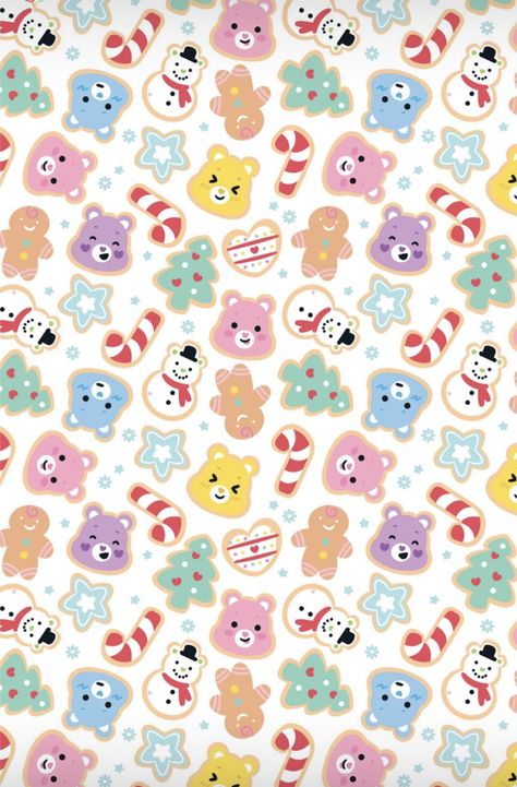 Care Bear Wallpaper, Trucker Of Europe 3, Care Bears Christmas, Collage Kit Aesthetic, Holiday Pack, Aesthetic Holiday, Wallpaper Love, 동화 삽화, Xmas Wallpaper