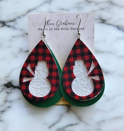 These are Leather and Faux Leather Christmas Earrings that I made. They're all still available at $15 - $20 each. Let me know if you would like any of these.😊🎄 Faux Leather Christmas Earrings, Leather Christmas Earrings, Leather Christmas, Christmas Earrings, Cricut Explore, Let Me Know, Faux Leather, Cricut, Christmas