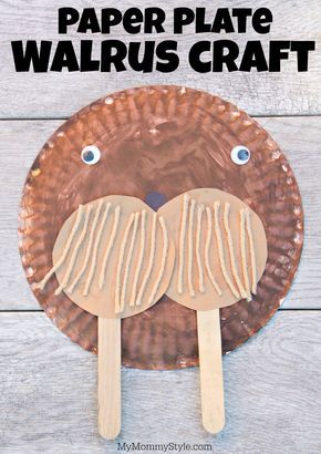 Walrus Craft, Craft Ladybug, Letter W Crafts, Fun Preschool Crafts, Paper Craft Ideas For Kids, Abc Crafts, Recycled Art Projects, Paper Craft Ideas, Craft Ideas For Kids