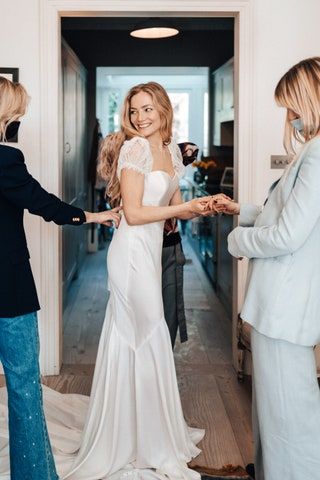 How Model Clara Paget Realized Her Dream Wedding Dress From a Napkin Sketch | Vogue Pre Wedding Skin Care, Wedding Skin Prep, Clara Paget, Wedding Skin, Wedding Skincare, Savannah Miller, English Wedding, Skin Care Shopping, Skin Prep