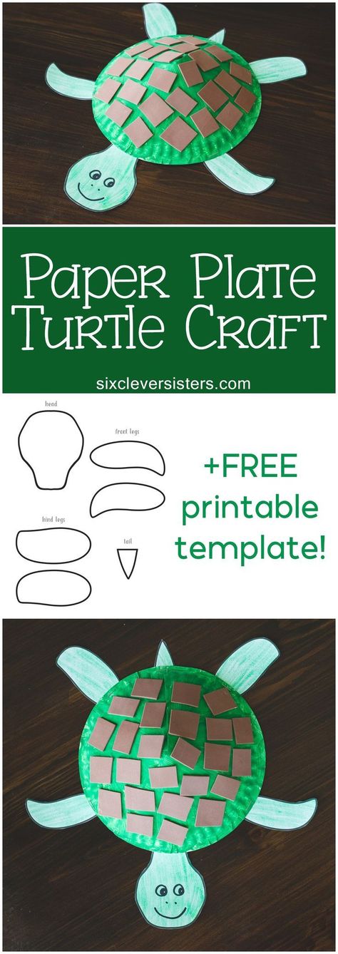 Paper Plate Turtle Craft Paper Plate Turtle, Turtle Craft, Paper Plate Craft, Turtle Crafts, Paper Plate Crafts For Kids, Mothers Day Crafts For Kids, Paper Plate Crafts, Daycare Crafts, Plate Crafts