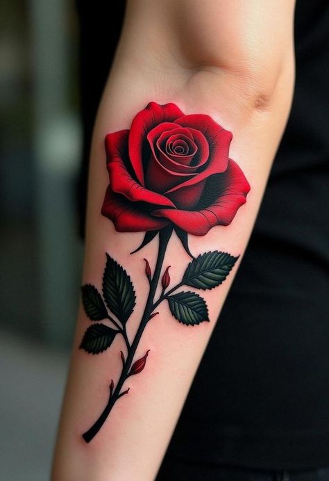 Rose Tattoos For Women Leg, Rose And Cards Tattoo, Rose On Thumb Tattoo, Rose Finger Tattoo For Women, Rose With Butterfly Tattoo For Women, Rose Color Tattoo, Wrist Tattoos Rose, Pink Tattoo Ideas, Single Rose Tattoo