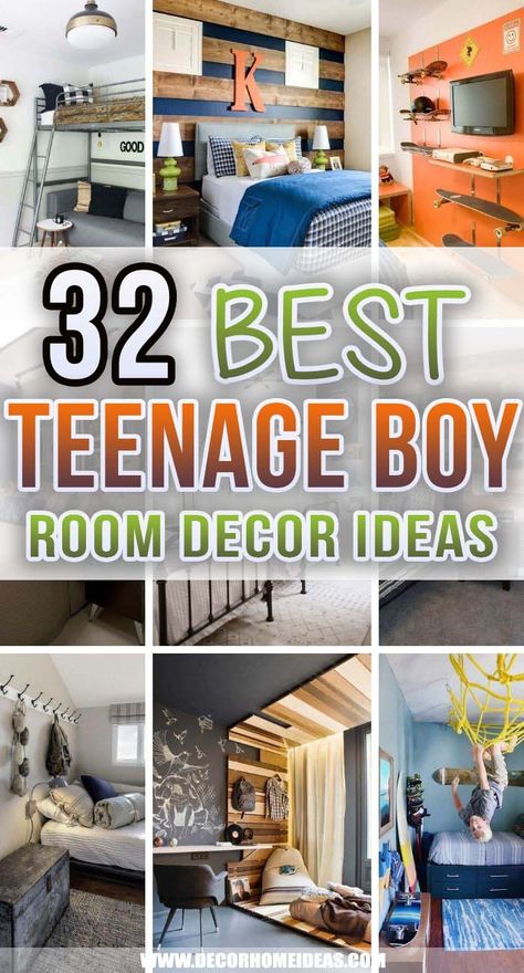 Bedroom Ideas For Teenage Boys, Boy Room Paint, Bedroom Design Diy, Teenager Bedroom Boy, Teenage Boy Room, Boy Room Decor, Perfect Job