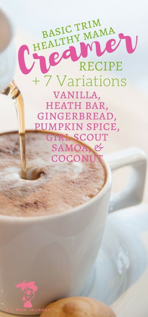 Trim Healthy Mama Coffee Creamer Recipe {7 Variations} Trim Healthy Mama Drinks, Trim Healthy Mama Plan, Coffee Creamer Recipe, Trim Healthy Momma, Creamer Recipe, Trim Healthy Mama Recipes, Thm Recipes, Eat Fat, Salty Snacks