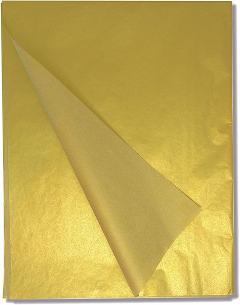 Gold Tissue Paper - 50 Sheets 20' x 26' Metallic Gold Gift Wrapping Tissue for DIY Crafts - For Gift Bags Boxes Wine and Champagne #papercrafts Gold Gift Wrapping, Gold Tissue Paper, Wrapping Paper Crafts, Wine Gift Bag, White Patches, Wine Box, Gold Gift, Diy Crafts For Gifts, Diy Arts And Crafts