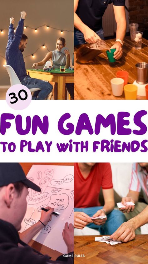 games to play with friends Fun Teen Games, Friends Party Ideas, Adult Games Party, College Party Games, Group Activities For Adults, Party Games For Ladies, Games To Play With Friends, Fun Games To Play, Diy Party Games