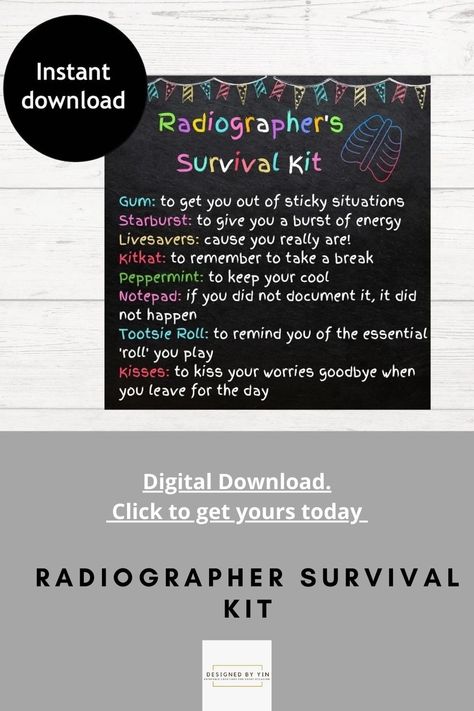 Radiology Appreciation Week, Xray Tech Gifts, Radiologist Gifts, Rad Tech Week, Survival Kit Gifts, Radiology Tech, Tech Week, Appreciation Ideas, Xray Tech