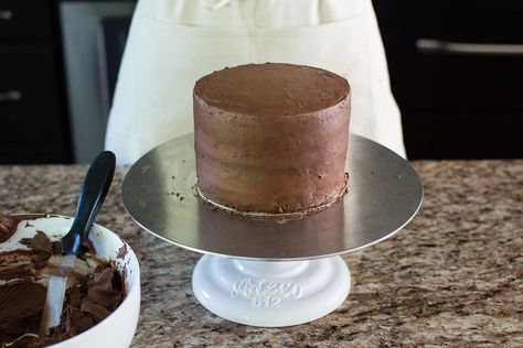 Crumb Coat Icing Recipe, Crumb Coating A Cake, Easy Chocolate Ganache, Crumb Coat, Chocolate Crumbs, Chocolate Ganache Recipe, Chocolate Ganache Frosting, Chocolate Frosting Recipes, Fondant Recipe