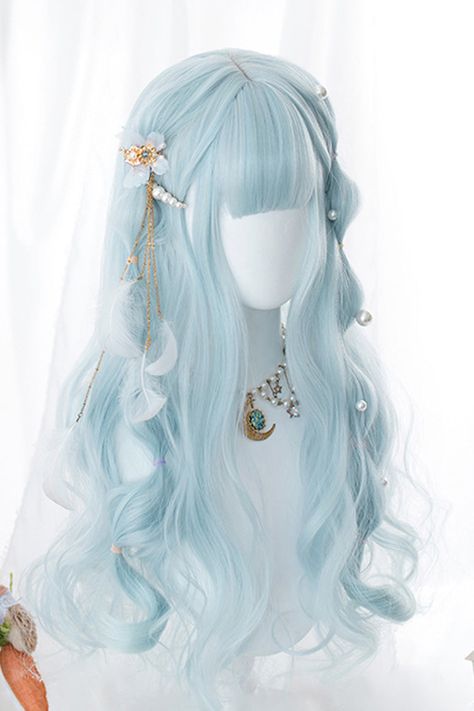 SKU: LIN01868 Fabric: High-Temperature Fiber Style types: Sweet Lolita Length: 60 cm Season: Spring, Summer, Autumn, Winter Include: Wig*1 (Any of the accessory is not included.)