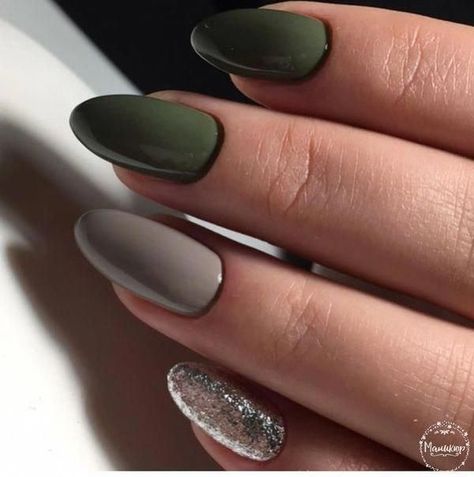 Olive Nails, Unghie Sfumate, Nagellack Trends, Beige Nails, Gel Nail Designs, Minimalist Nails, Fancy Nails, Gel Nail Art, Best Acrylic Nails