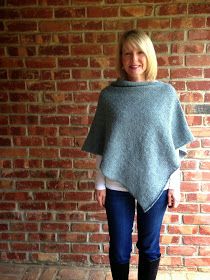 Knitionary: Easy Folded Poncho Free Knit Poncho Pattern For Women, Free Knitted Poncho Patterns For Women, Knitted Poncho Patterns Free Easy, Easy Knit Poncho, Knitted Poncho Patterns Free, Easy Poncho Knitting Pattern, Knitted Ponchos, Garter Stitch Scarf, Knitting 101