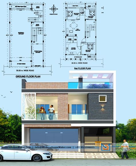 Shop With House Elevation, Modern House Colors, Building Design Plan, Commercial Design Exterior, Indian House Plans, 2 Storey House Design, House Outer Design, Small House Elevation, Small House Front Design