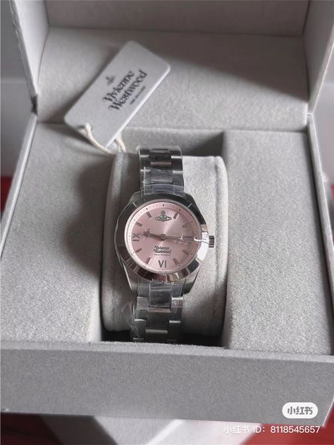 Vivienne Westwood Watch Aesthetic, Pink Watch Aesthetic, Ladies Watches Classy Elegant, Women Watches Classy Elegant, Vivienne Westwood Watch, Watch Aesthetic, Aesthetic Old Money, Aesthetic Old, Pretty Watches