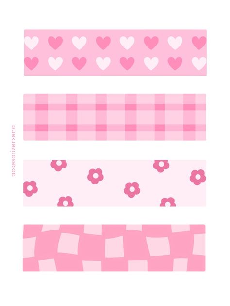 easy pink washi tape designs! 🩷 #washitape #washi #journaling #design #pink #printable #easy #handdrawn #journal #aesthetic Sticker Tape Aesthetic, Aesthetic Washi Tape Design, Cute Washi Tape Printable, Pink Journal Ideas, Washi Tapes Printable, Washi Tape Printable, Tape Printable, Washi Tape Designs, Pink Printable