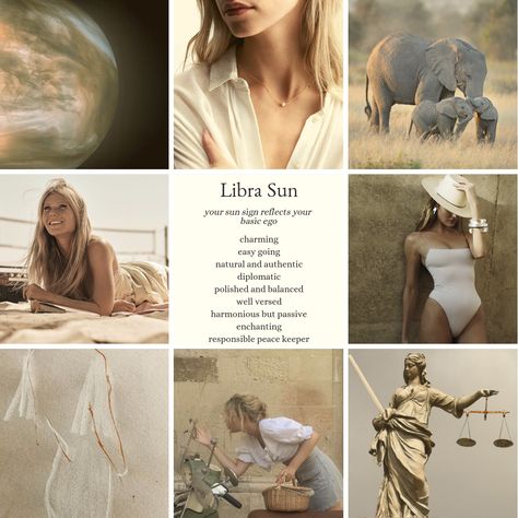 Sun In Libra Astrology, Libra Sun Scorpio Moon Aesthetic, Mercury In Libra Aesthetic, Libra Vision Board, Libra Sun Scorpio Rising, Libra Mood Board Aesthetic, Moon In Libra Aesthetic, Libra Astetics, Sun Person Aesthetic