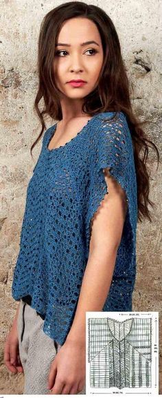 Click to close image, click and drag to move. Use arrow keys for next and previous. Yarn Clothing, Lace Top Patterns, Crochet Paisley, Yarn Clothes, Top Crochet Pattern, Crochet Sweater Pattern Free, Crochet Ladies Tops, Crochet Lace Top, Womens Clothing Patterns