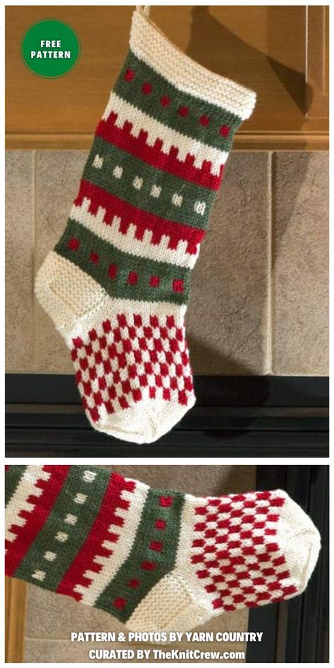 Small Knitted Christmas Stocking Pattern, Christmas Stocking Knitting Patterns Free, Free Knit Stocking Pattern, Christmas Stocking Pattern Free Knitted, Knitting Christmas Stocking, Free Christmas Stocking Pattern, Knitted Stockings Christmas Free Pattern, Knit Christmas Stocking Pattern Free, Christmas Stocking Knitting Pattern Free