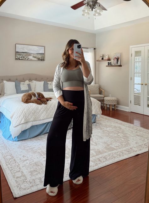 Bamboo Wide Leg Maternity & … curated on LTK Wide Leg Maternity Outfit, Pregnancy Fashion Fall, Winter Maternity Outfits, Wide Leg Pants Outfit, Fashion Layout, Winter Maternity, Maternity Outfits, Pregnancy Looks, Mom Fashion