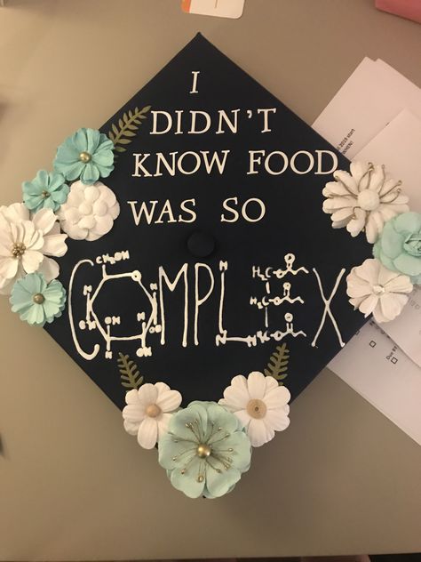 Nutrition Graduation Cap, Dietitian Graduation Cap, Culinary Arts Graduation Cap, Masters Degree Graduation Cap Therapist, Grad Cap Inspo Psychology, Grad Cap Education Major, Purdue Graduation, Cap Quotes, Graduation Cap Designs College