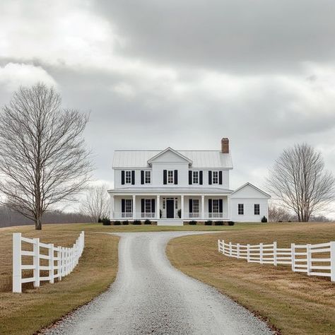 Farmhouse dreams 1800s Farmhouse Exterior, Old Farmhouse Exterior, Paradise House, Pretty Farmhouse, Brick Farmhouse, Front Porch Furniture, Dream House Bedroom, Different Goals, House Bedroom Ideas