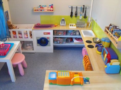 Daycare Rooms, Daycare Design, Daycare Room, Chic Kids, Home Daycare, Diy Furniture Hacks, Kids Play Area, Toy Rooms, Kids Corner