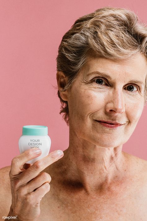 Elderly woman with a cream container mockup | premium image by rawpixel.com / McKinsey Nose Pore Strips, About Skincare, Nose Pores, Pore Mask, Makeup Blending, Elderly Woman, Botox Injections, Old Faces, Silver Hair Color