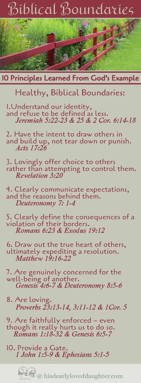 10 Biblical Boundaries Principles Learned From God's Example. #hisdearlyloveddaughter #biblicalboundaries #marriage Biblical Boundaries, Biblical Wisdom, Biblical Principles, Biblical Encouragement, Faith Blogs, Group Therapy, How He Loves Us, You Are Blessed, Do What Is Right