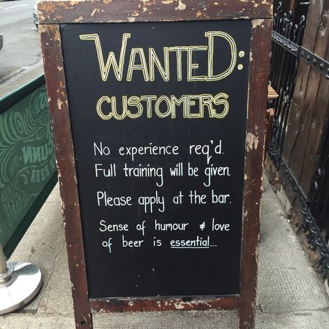 Bar Events Ideas Entertaining, Restaurant Signs Funny, Bar Chalkboard Sign, Funny Beer Quotes, Bar Marketing, Bar Chalkboard, Sandwich Boards, Bar Quotes, Funny Bar Signs