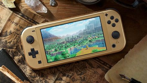 Zelda-Themed 'Hyrule Version' Nintendo Swap Lite Launches This September Check more at https://dailynewsfeeds.com/zelda-themed-hyrule-version-nintendo-swap-lite-launches-this-september/ Nintendo Switch Zelda, Kingdom Come Deliverance, Mario Kart 8, Nintendo Switch Lite, Switch Lite, Cool Gear, Mario Kart, Nintendo Ds, Holiday Shopping