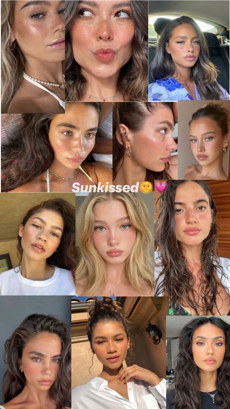 Sunkissed Makeup, Makeup Goals, Prom Makeup, Makeup Inspo, Prom, Collage, Makeup, Beauty, Make Up