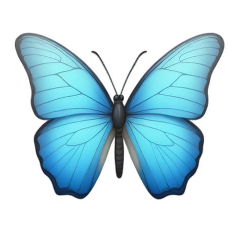 AI emoji generated from the prompt: Blue butterfly Butterfly Emoji, Butterfly Metamorphosis, Blue Butterfly Wings, Discord Emojis, Butterfly Lighting, Chloe Price, Emoji Generator, Blue Butterfly, Butterfly Wings