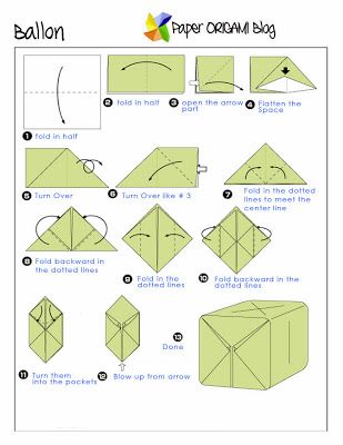 Origami Balloon, Origami Guide, Paper Balloon, Origami Diagrams, Japanese Wine, Kids Origami, Origami Folding, How To Make Origami, Useful Origami