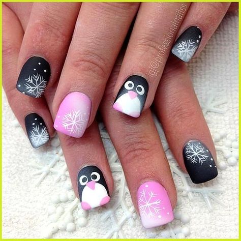 It's January, and you can't skip getting your nails done for the new year. We're totally obsessed with these January nails for 2024. We've got you everything from January nail designs 2024, January nails ideas simple, cute January nails, January nails ideas, January nails ideas simple classy, January nail colors, and so much more Snowflakes Nails, Penguin Nails, Pretty Fingers, Christmas Gel Nails, Pink Nail Art, Nails For Kids, Winter Nail Designs, Pink Nail, Xmas Nails