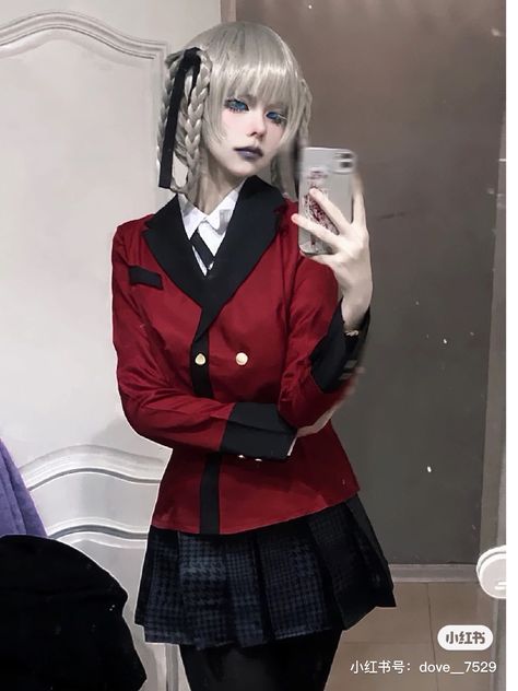 Kirari Momobami Cosplay, Kakegurui Uniform, Kirari Cosplay, Cosplay Kakegurui, Kakegurui Kirari, Cosplay Wig Tutorial, Kakegurui Cosplay, Kirari Momobami, Best Cosplay Ever