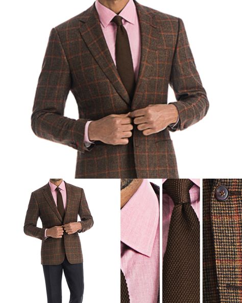 Brown Plaid Blazer Jacket, Navy Blue Pants, Pink Shirt Brown Plaid Blazer Outfit Men, Plaid Jacket Outfit Blazers, Brown Plaid Blazer Outfit, Plaid Jacket Outfit, Brown Plaid Blazer, Plaid Blazer Outfit, Pink Shirt Men, Blue Blazers, Joker Wallpaper